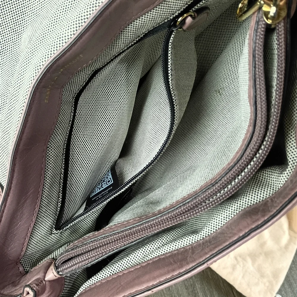 Rebecca Minkoff Edie Flap Pink/Taupe w/Gold - Picture 9 of 11